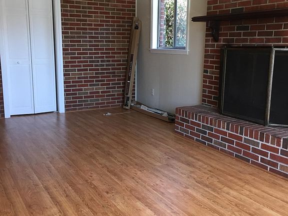 Family room with large fireplace