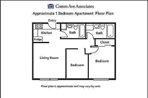 Floor plan One Bedroom