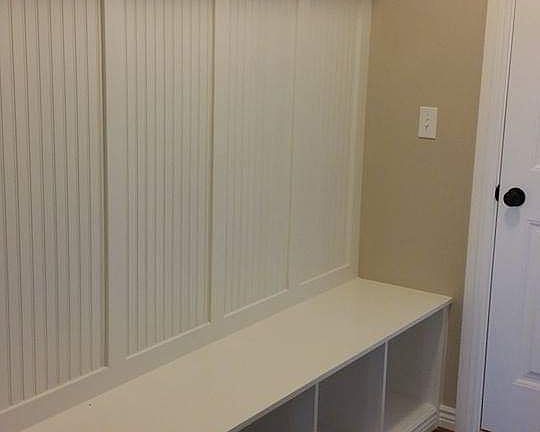 Mudroom for 5 off garage