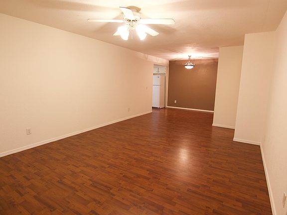 Living & dining as seen from the front-living room corner windows