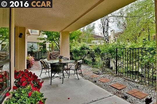 Patio table included for use