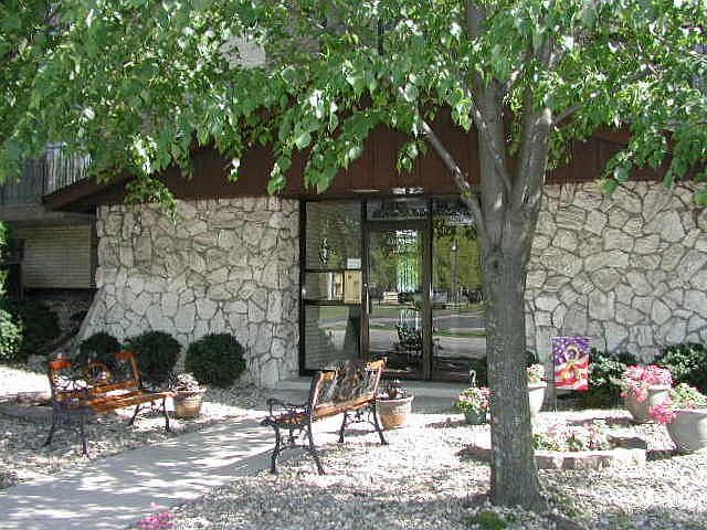 Stately Stone Entryway