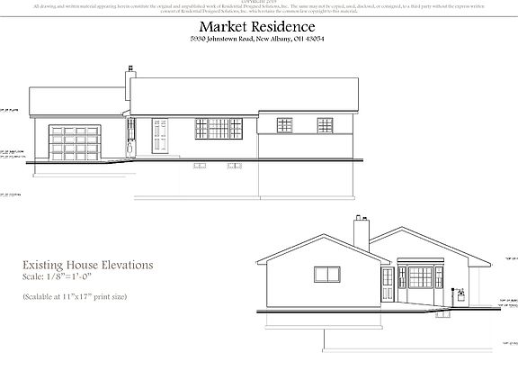 Existing House Elevations