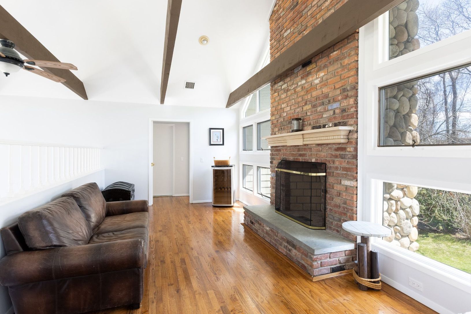  2nd Floor Living area with fireplace