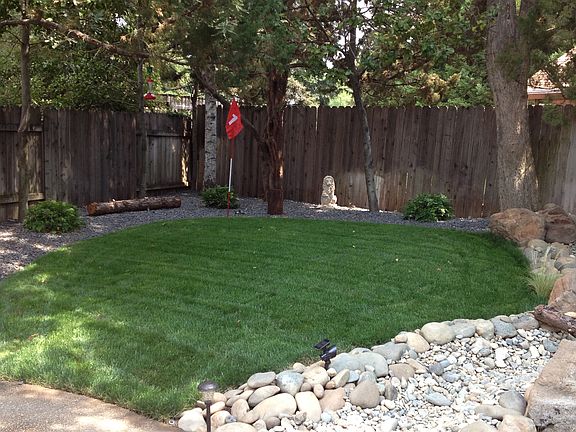 Back Yard with Dry Creek