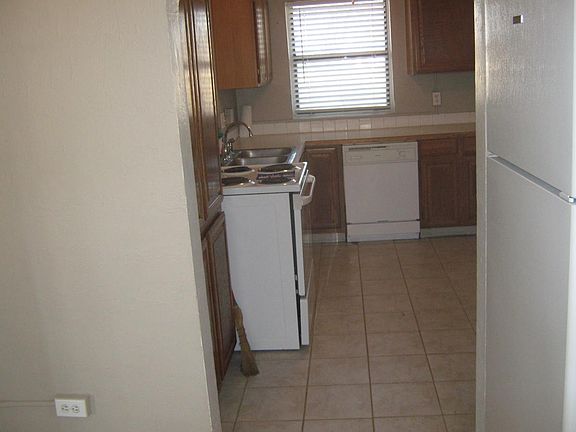 View into kitchen