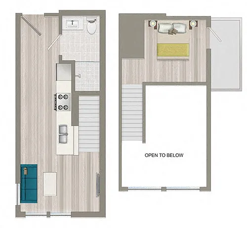 Floor plan Studio Flat and Loft