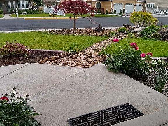 Front path to bridge