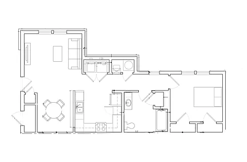 Floor plan 1 Bedroom