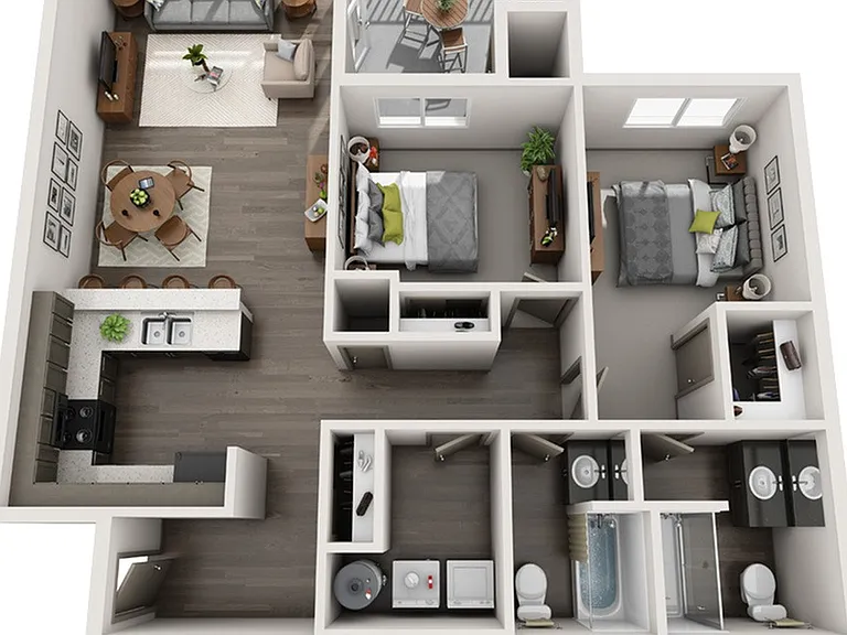 Two Bedroom Floorplan Two Bedroom Floorplan