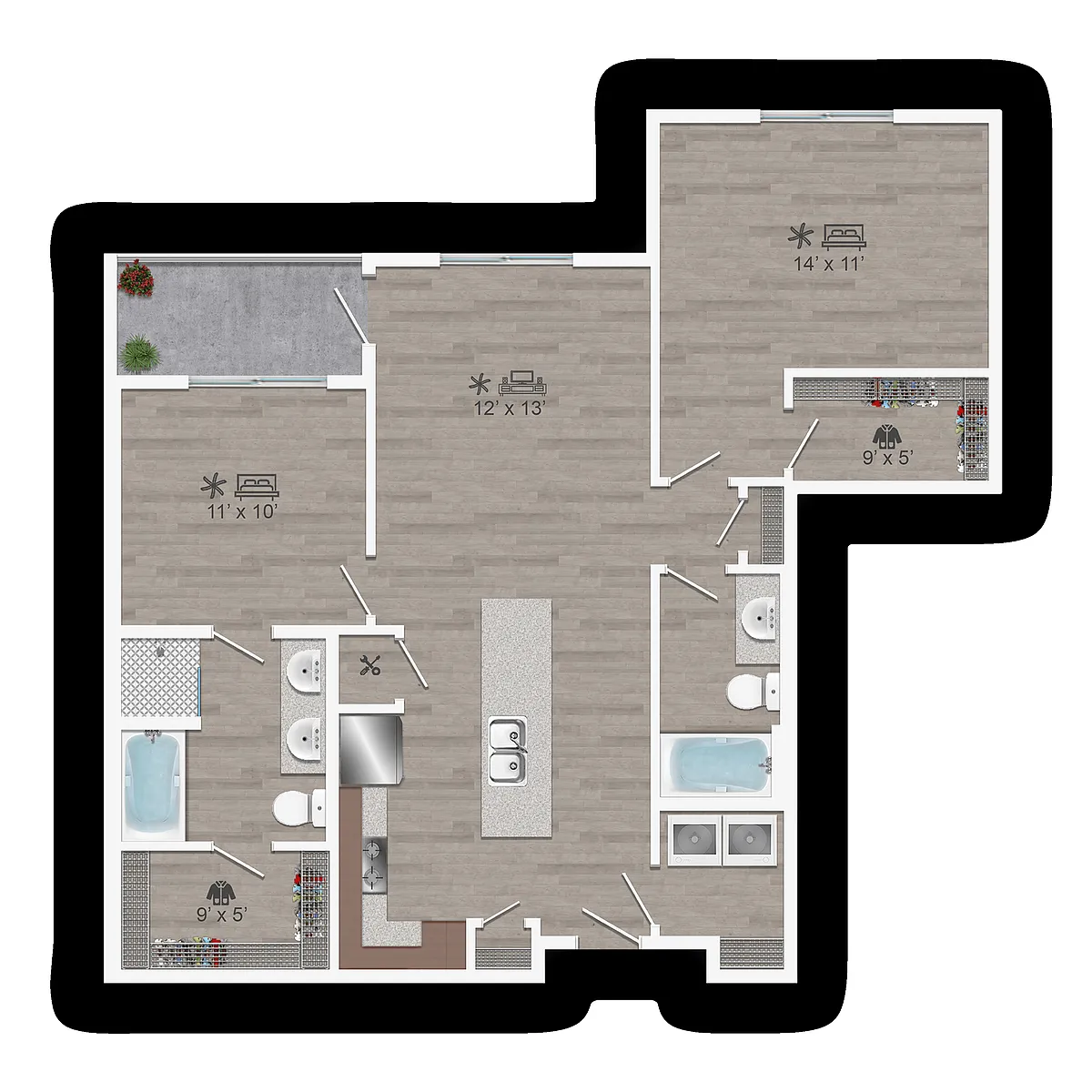 Floor plan 2 F