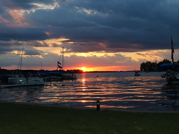 Typical sunset from the back