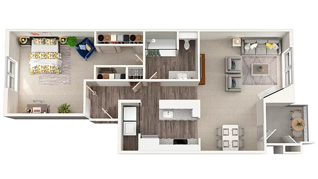 Floor plan 1X1