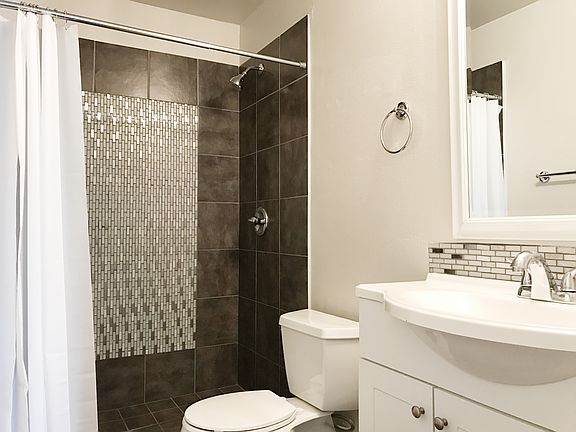 The bathroom.