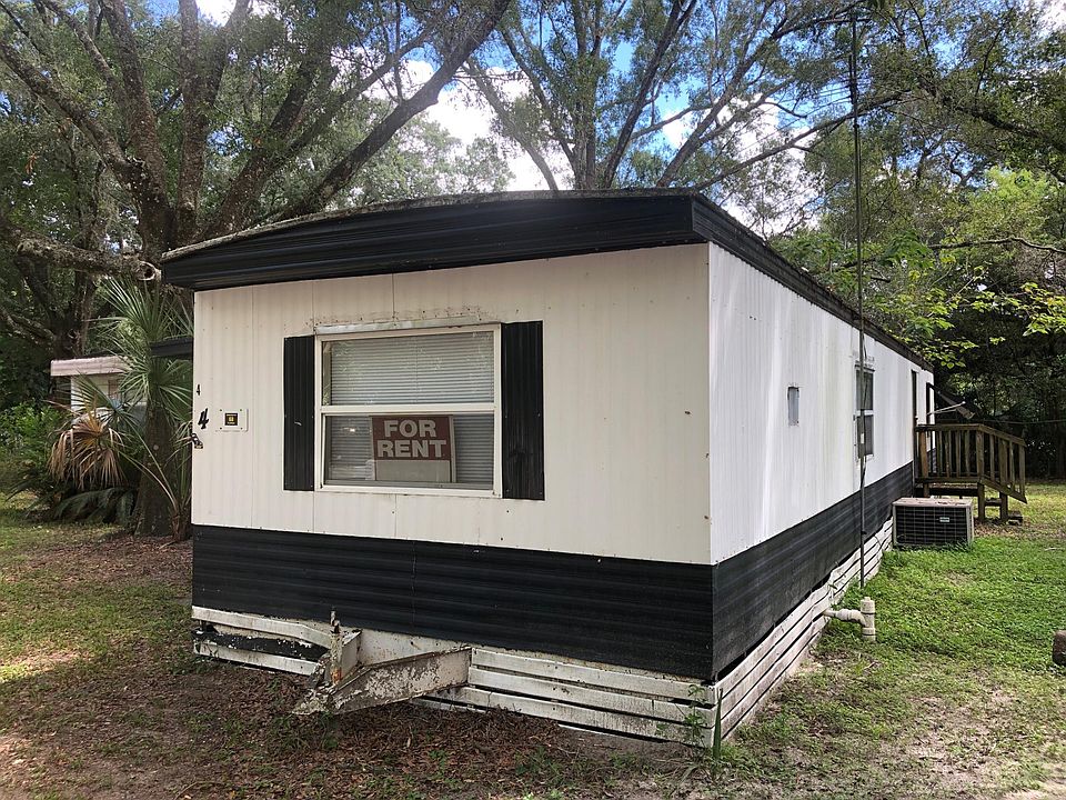 Front of mobile home