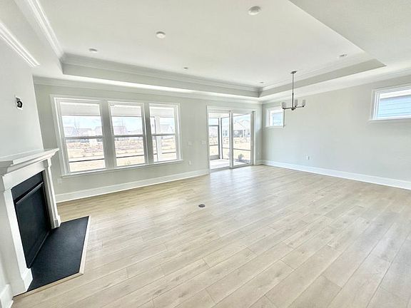 Gathering Room with Gas Fireplace.
