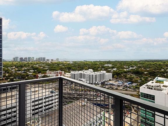 Private balcony with city views