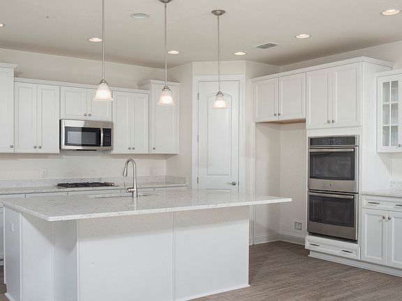 Ample cabinet space in kitchen