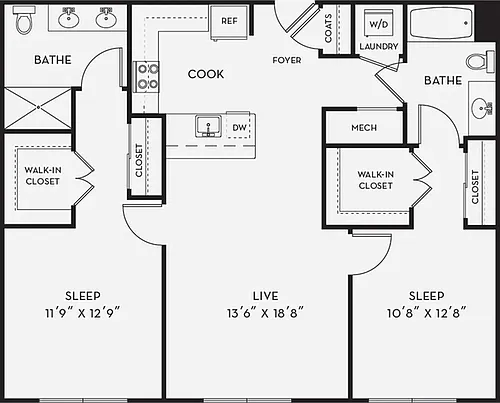 Floor plan B8