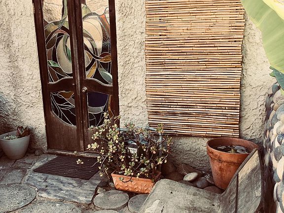 Small private patio