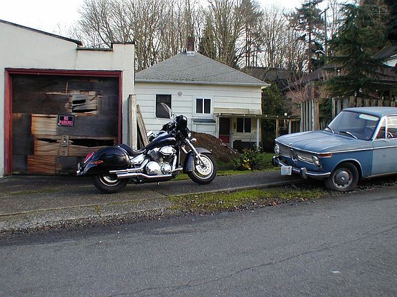 Renton Ave S- Back showing street-to-street lot with shared half of garage