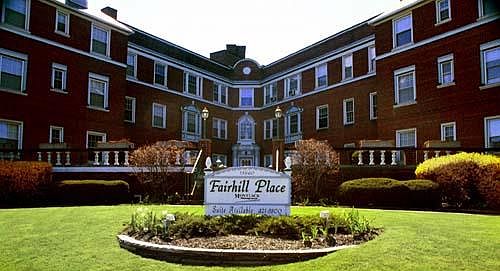 Front of Fairhill Place apartments