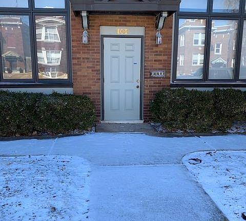 Exterior door for stairs to go up