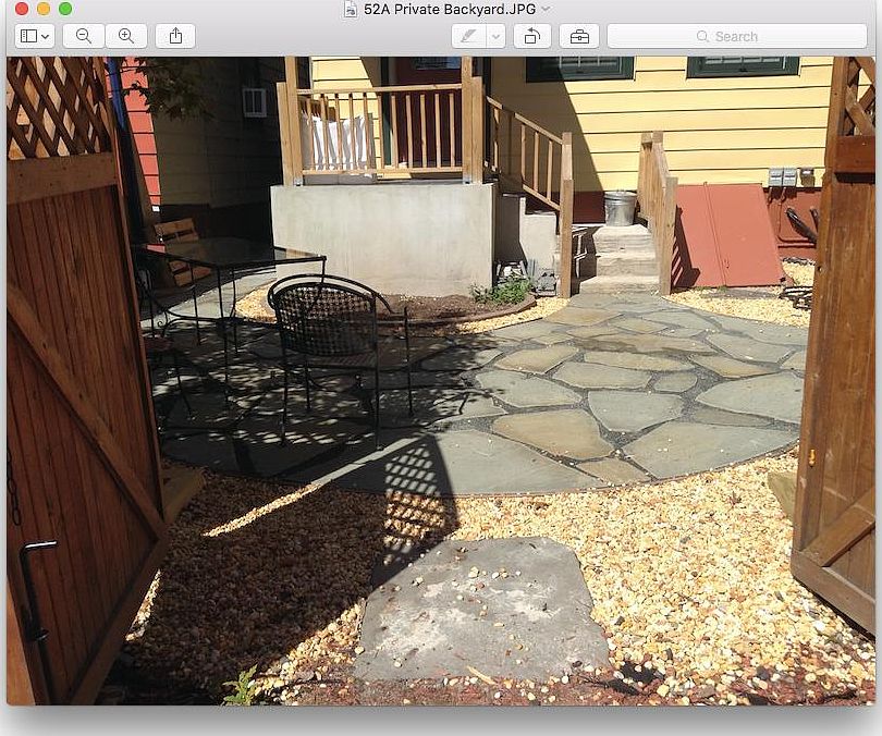 Private gated backyard/garden