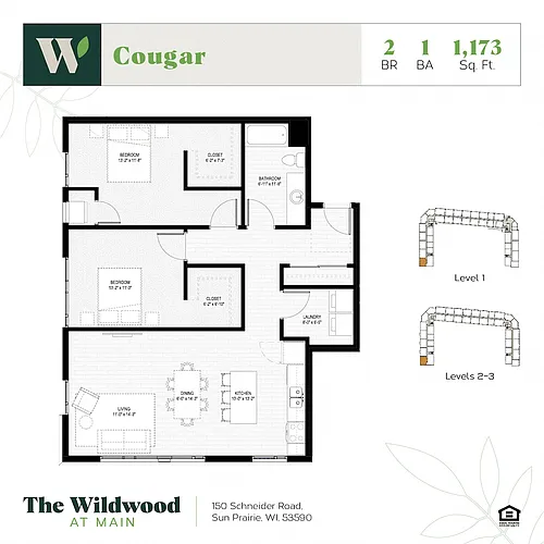Floor plan Cougar 50%