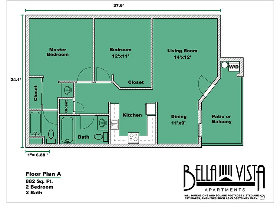 Floor plan 2X2
