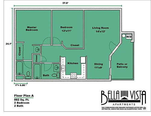 Floor plan 2X2