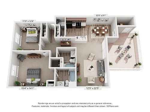 Floor plan 2X2
