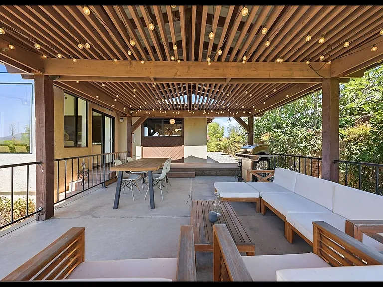 Covered back patio