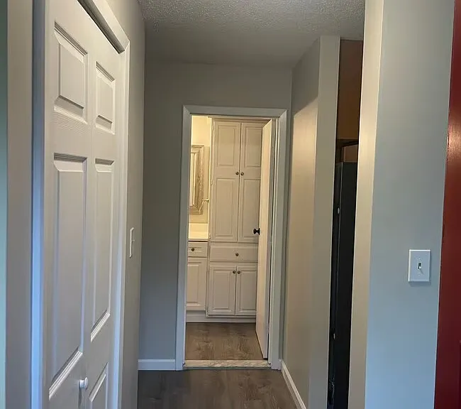 Freshly painted hallway