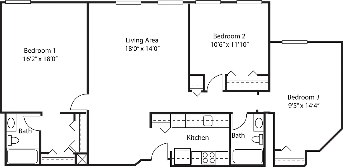 Floor plan The Porter BF