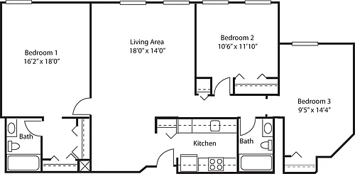 Floor plan The Porter BF