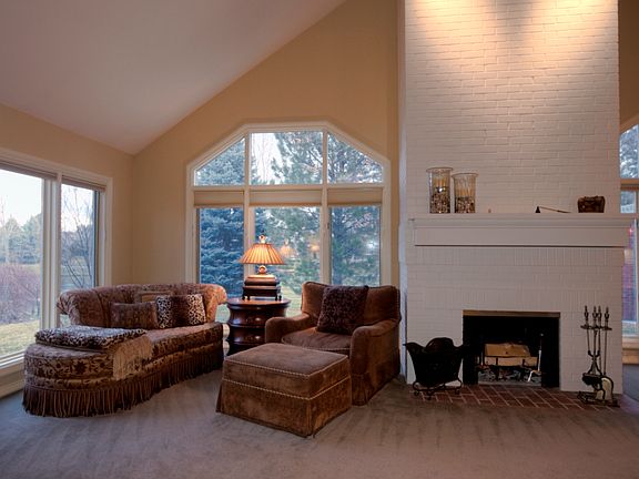 Cozy Wood-Burning Fireplace