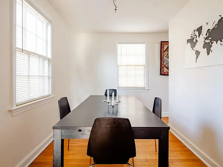 The dining room has this table (and additional chairs. You can keep it to use, if you would like.