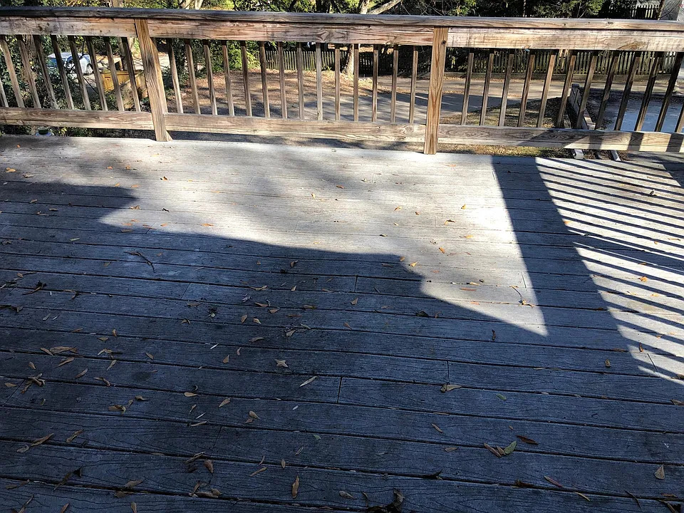 Deck off kitchen