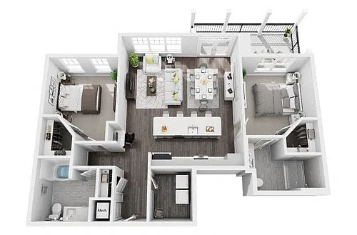 Floor plan B1B