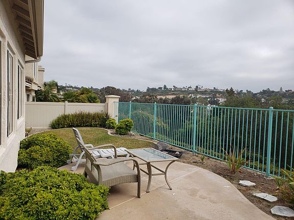 Backyard facing the La Costa Resort Golf course, directly on the course
