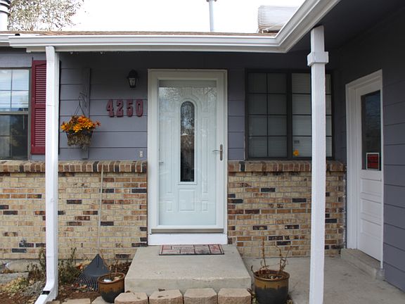 NEW GUTTERS. PAINT .DOOR