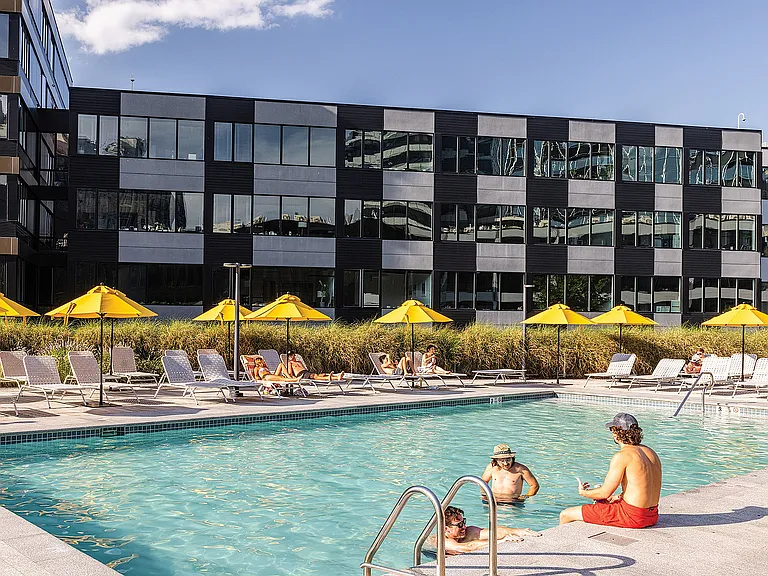 Resort Style Heated Swimming Pool with Sundeck