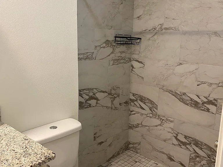Primary bedroom _ shower & toliet
