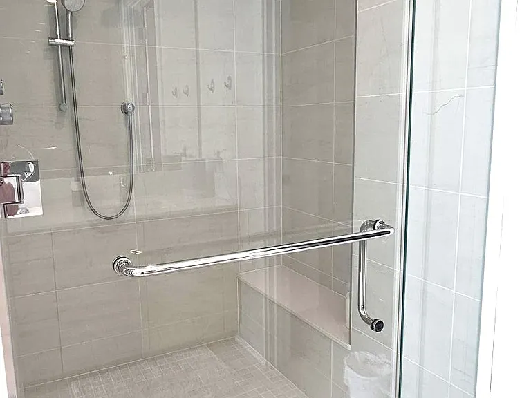 walk in shower in master bath