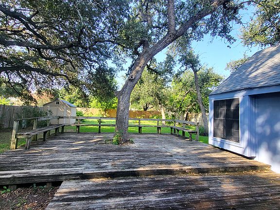 Big shady back yard