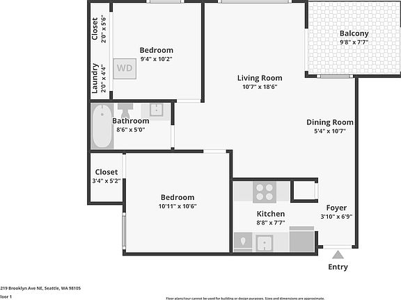 2nd image of 5219 Brooklyn Ave NE APT 303