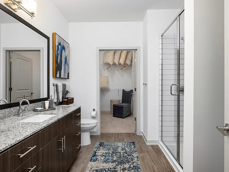 Bathroom with Stand-Up Showers