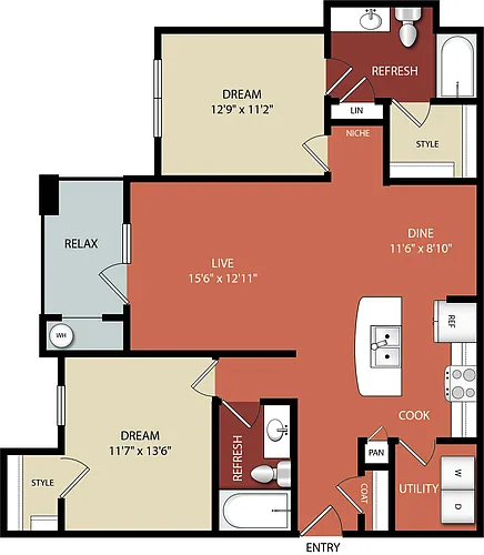 Floor plan B2A