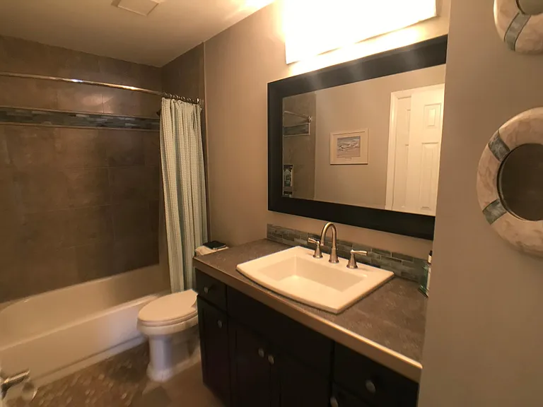 Guest Bath with beautiful tile